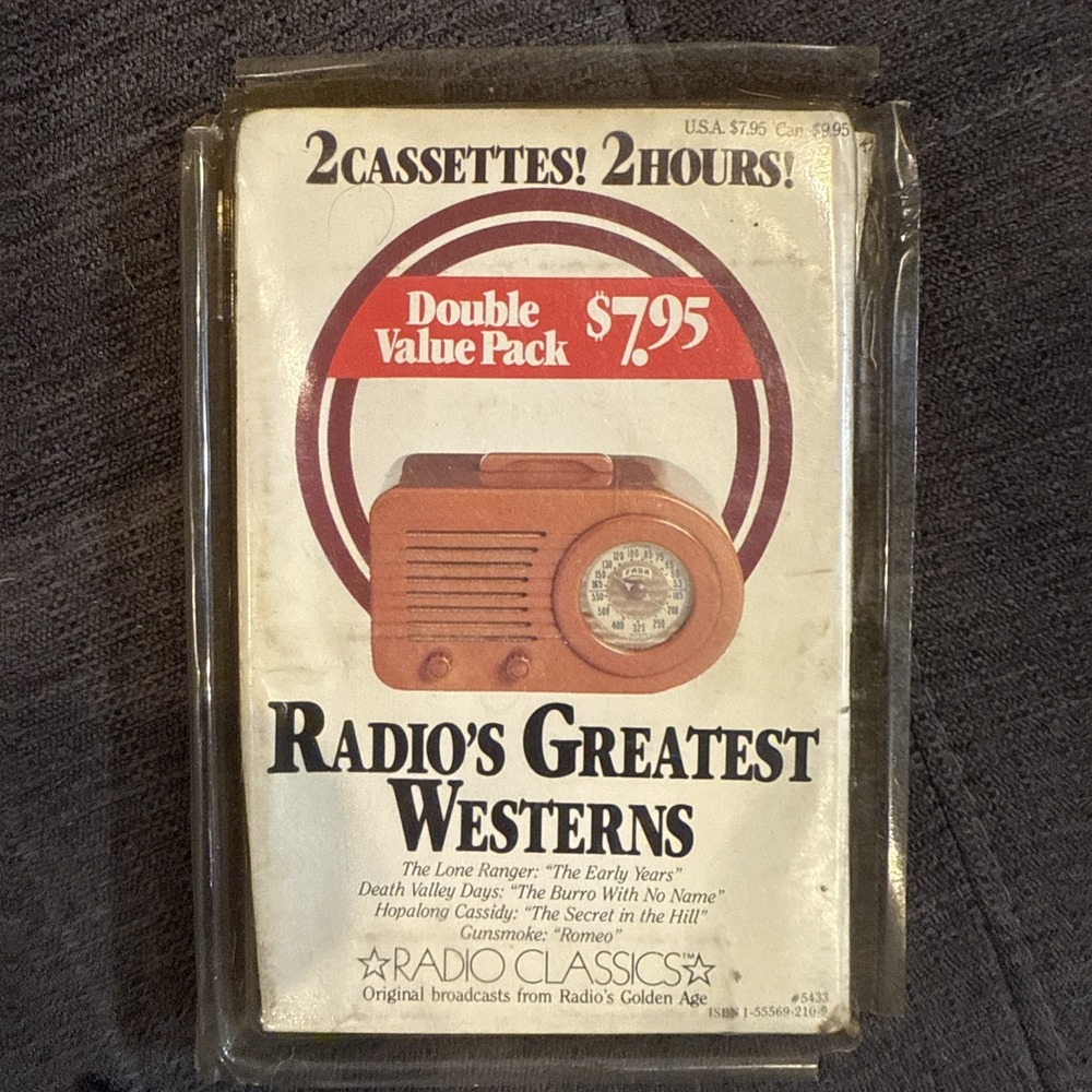 Vintage 2 Cassette Radio classics: Radio's Greatest Westerns The Lone Ranger +‎